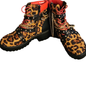 Street Glam Cheetah Boots Size 7